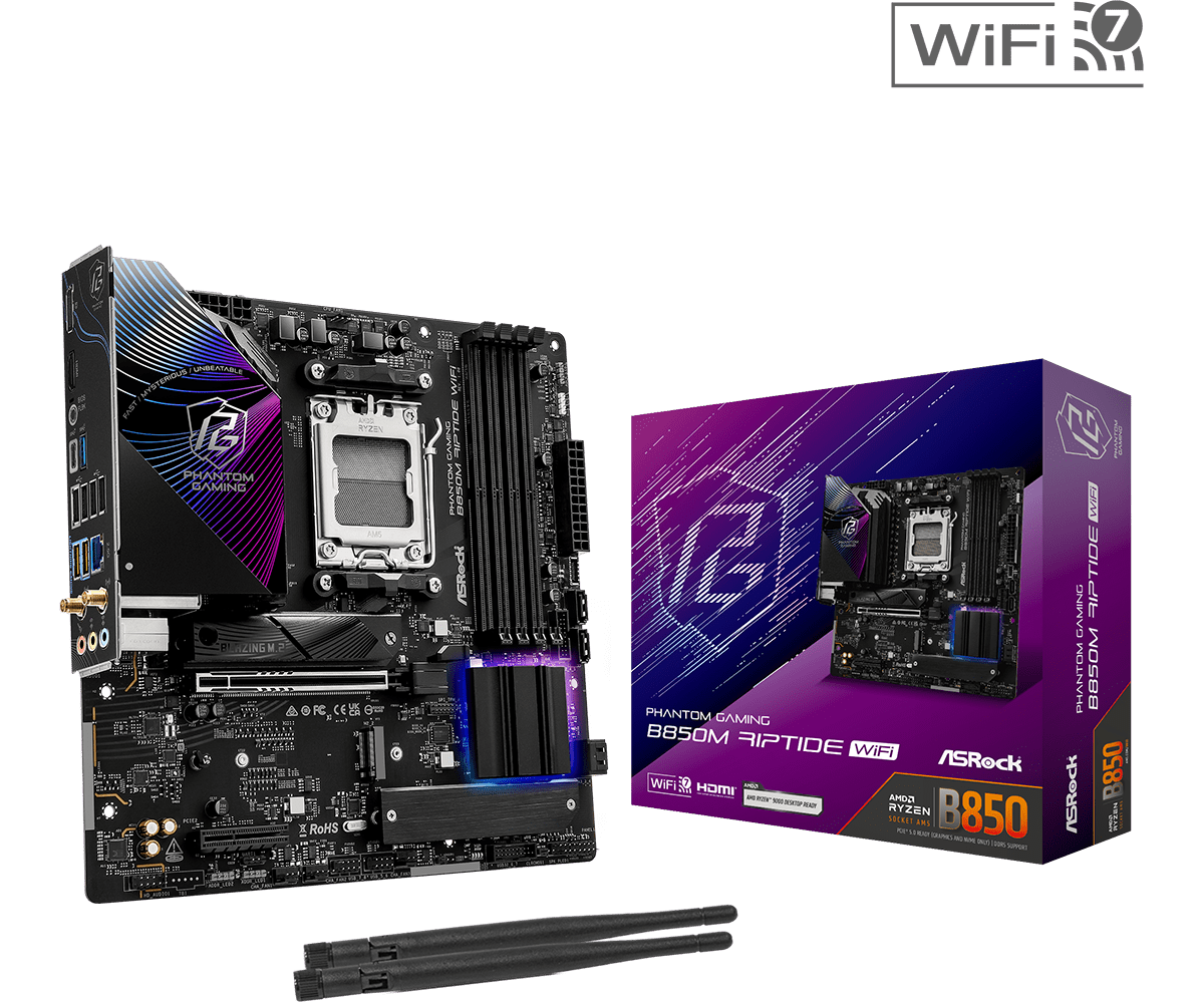 ASROCK B850M Riptide WiFi New  - X870E Atx Motherboard review and price