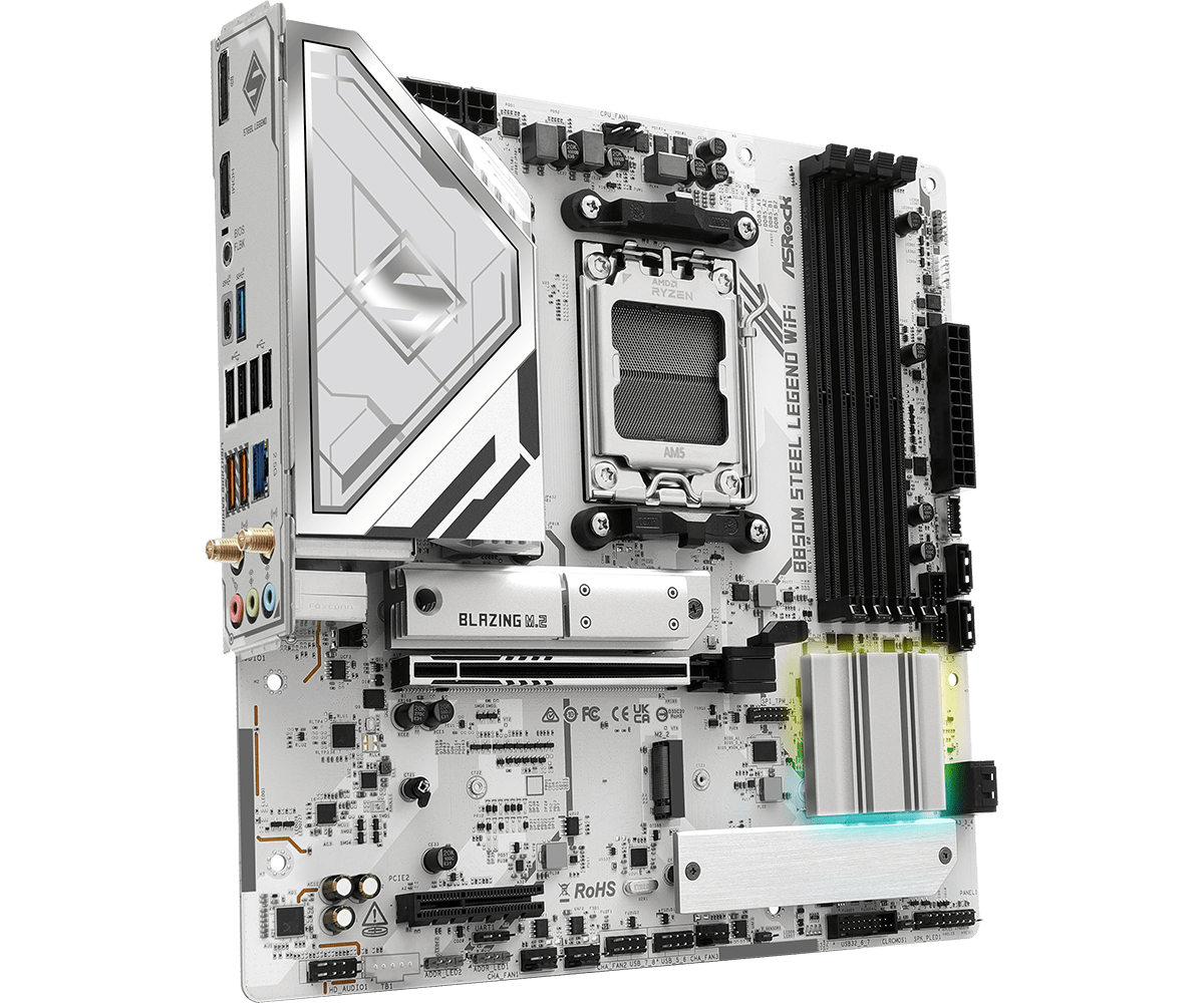  ASROCK B850M STEEL LEGEND WI - Am5 Micro Atx Pcie 5.0 Motherboard review and price